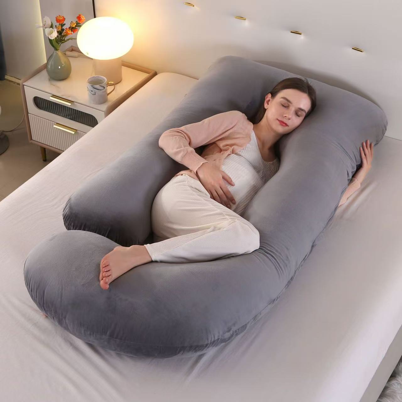 「Xixi’s Mom Approved」Hug Me Maternity Pillow: From Pregnancy to Postpartum, A Gentle Embrace for Your Tired Body