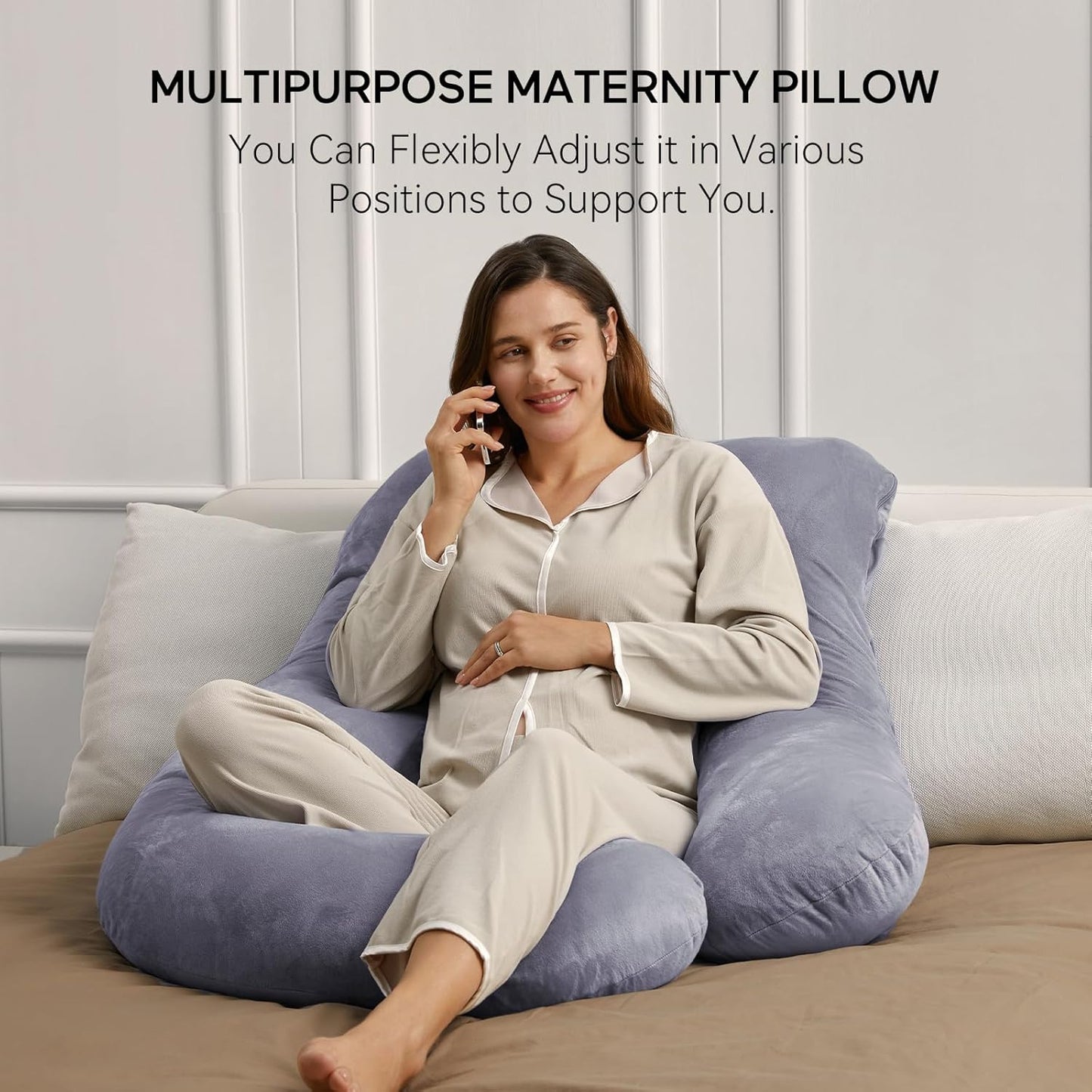 「Xixi’s Mom Approved」Hug Me Maternity Pillow: From Pregnancy to Postpartum, A Gentle Embrace for Your Tired Body