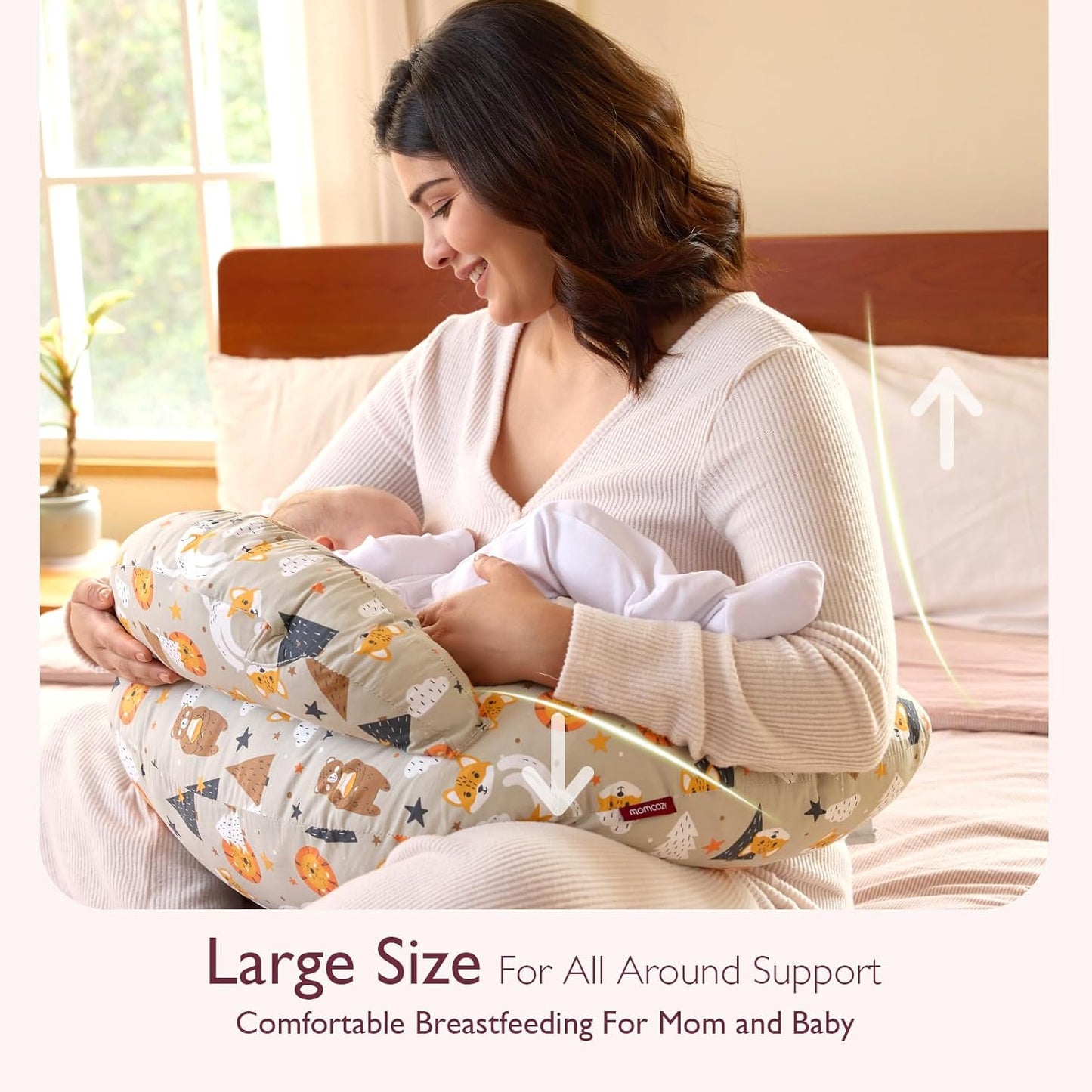 「Xixi’s Mom Pick」The Snuggle Nest Nursing Pillow Your Hands-Free Bestie for Feeding, Bonding & Beyond