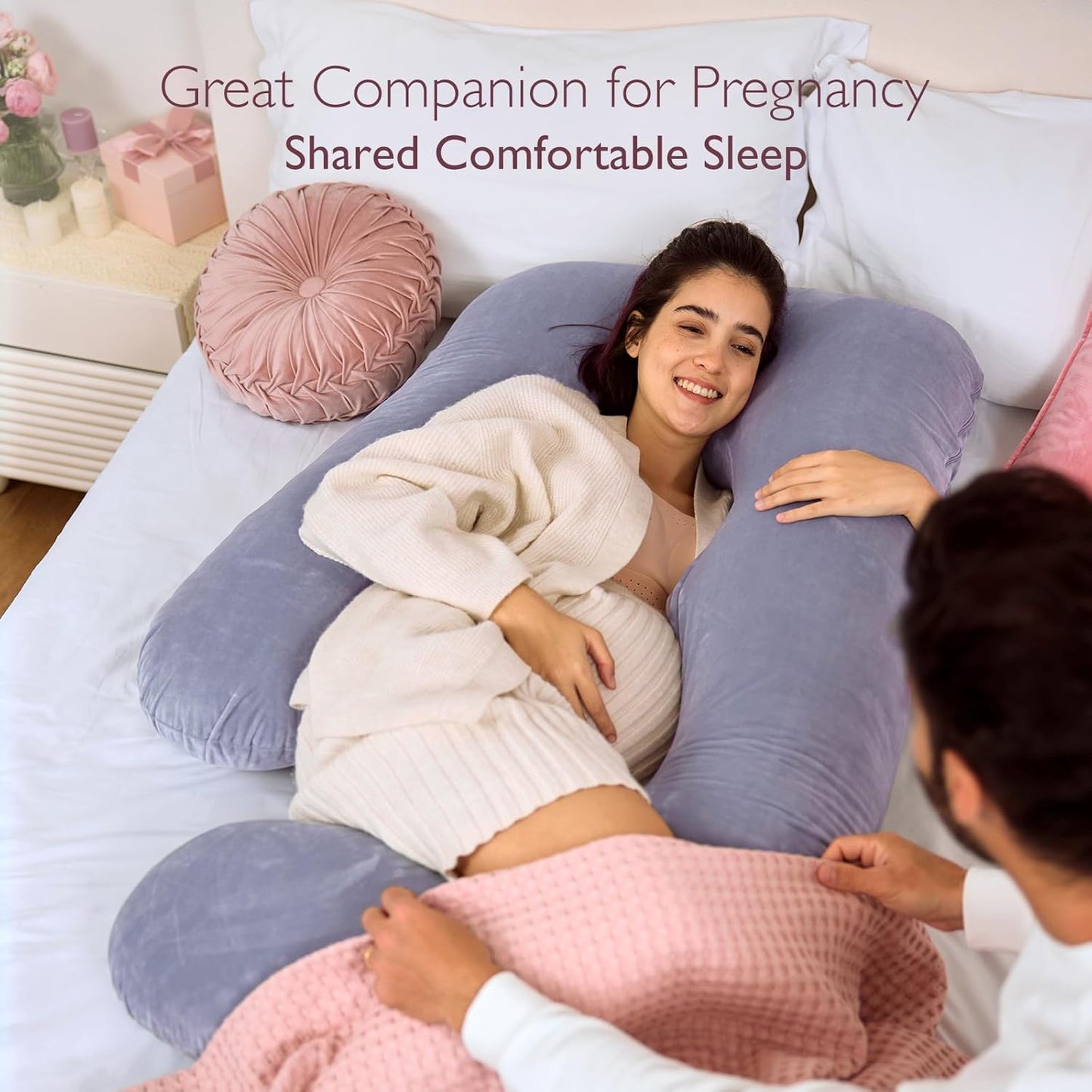 「Xixi’s Mom Approved」Hug Me Maternity Pillow: From Pregnancy to Postpartum, A Gentle Embrace for Your Tired Body